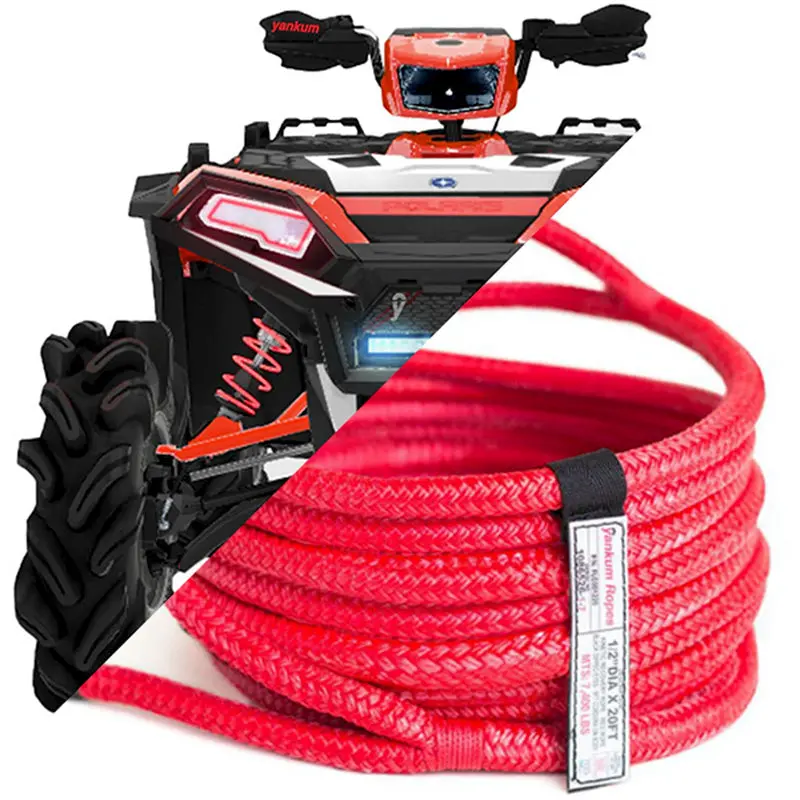 1/2-Inch Kinetic Recovery Rope – Racer Series (High-Energy Stretch) 1