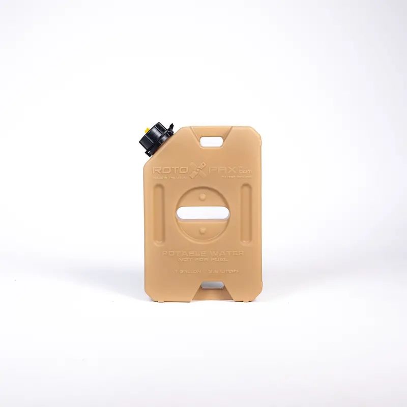 1-Gallon Tan Water Container 1