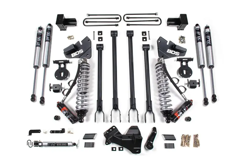 4" Lift Kit With 4-Link & Fox 2.5 Coil-Over Conversion – Ford F350 Super Duty Drw 4Wd Diesel (2020–2022) 1