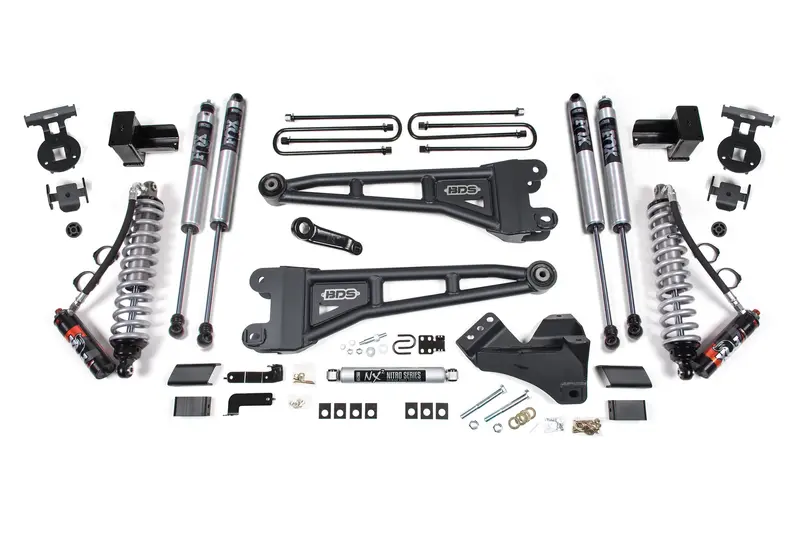 5-Inch Lift Package With Radius Arm Brackets & Fox 2.5 Performance Elite Coilovers – Ford F-250/F-350 Super Duty (2023–2025) Diesel 4Wd 1