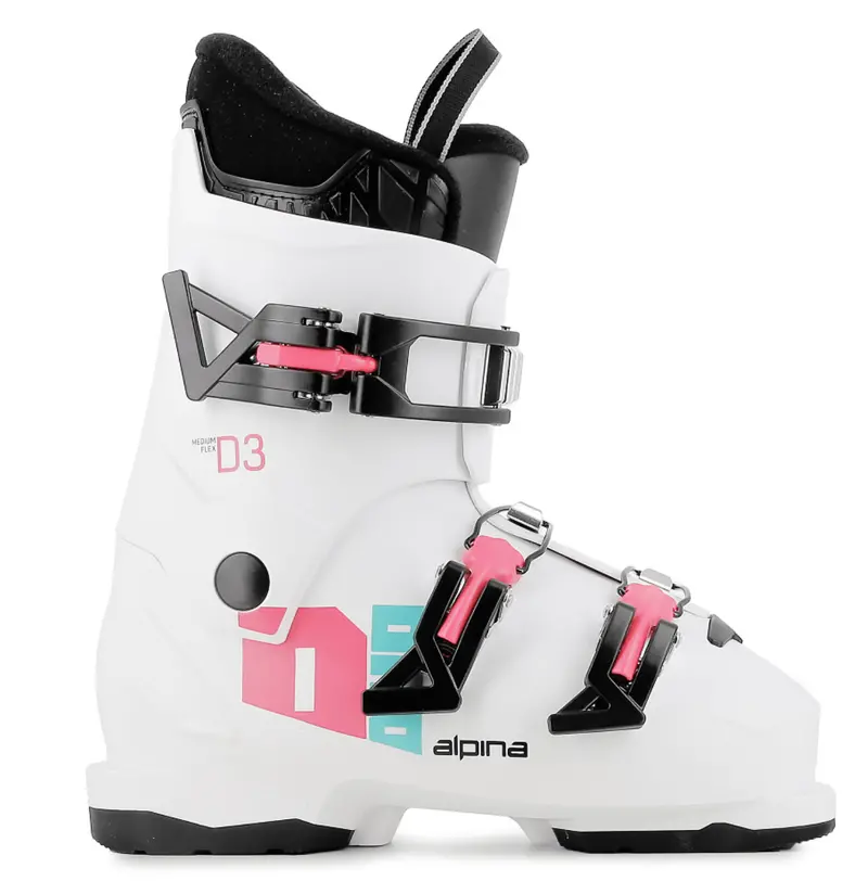 Alpina Duo 3 Youth Ski Boots – White For Girls 1