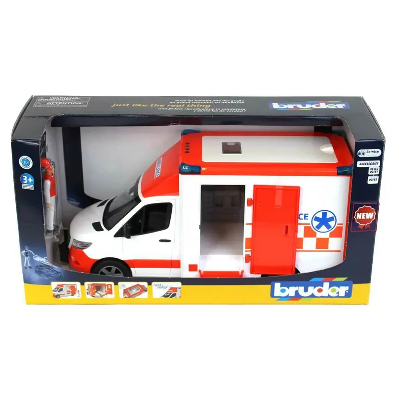 Bruder Emergency Ambulance Vehicle With Driver Figure 1