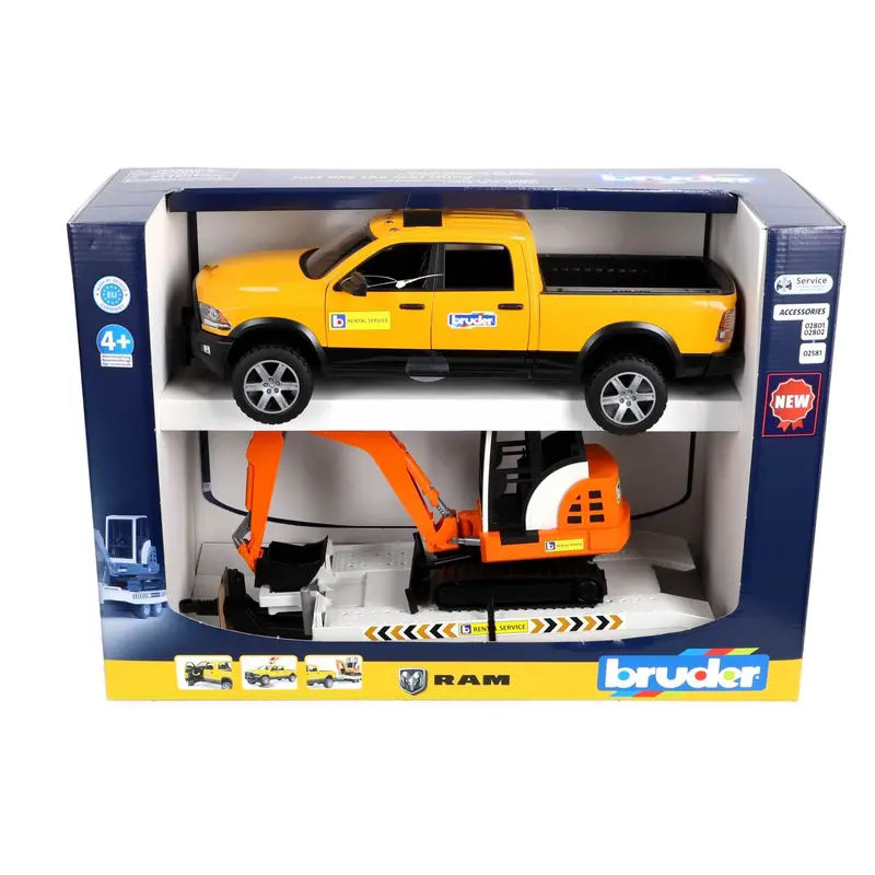 Bruder Ram Rental Service Vehicle Model 1