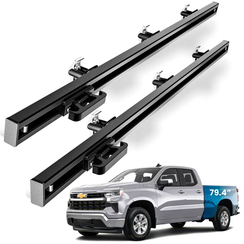 Chevrolet Silverado & Gmc Sierra 1500 Integral Bedside Rails — Modular Rail System (2019+) 1