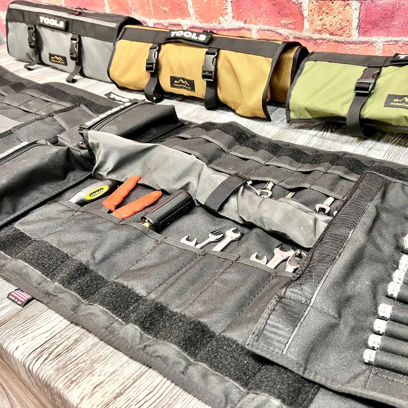 Compact Adventure Tool Roll For Outdoor Repairs And Kits 1