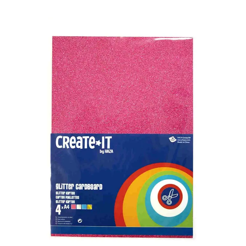 Create-It Glitter Cardstock Paper – A4 Size Craft Sheets 1