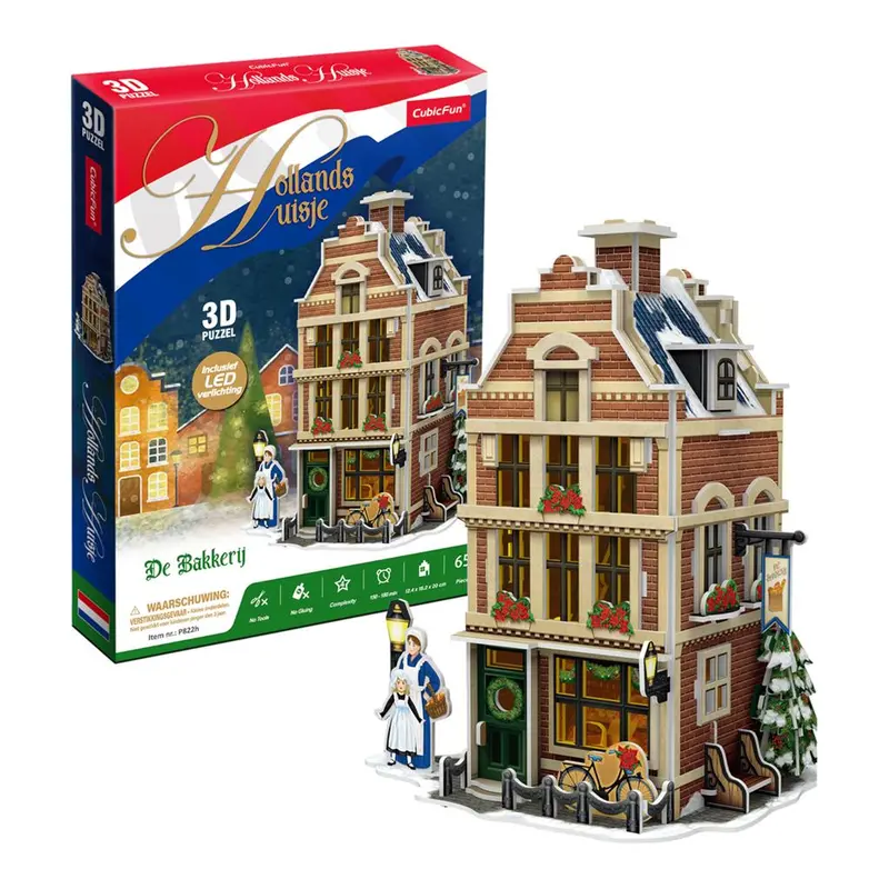 Cubic Fun Holland Bakery 3D Led Light Puzzle 1