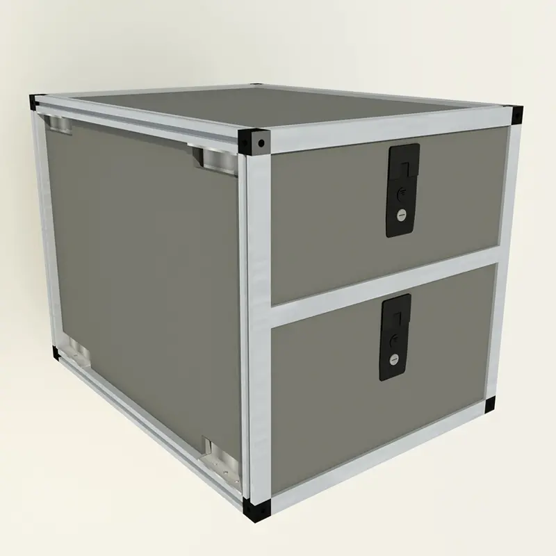 Double Drawer Module — 16.19" W × 25" D 1