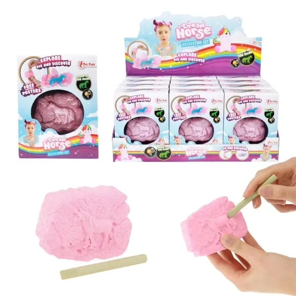 Dream Horse Unicorn Dig Kit – Glow-In-The-Dark Excavation Set 1