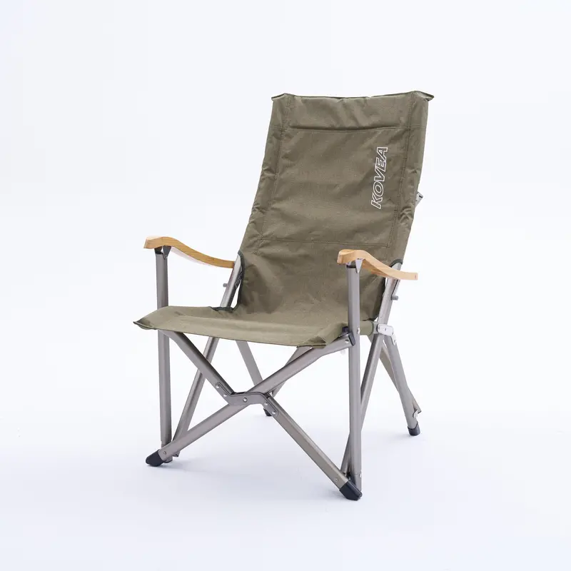 Field Luxury Chair Ii In Khaki Green – Lightweight Camping Seat 1