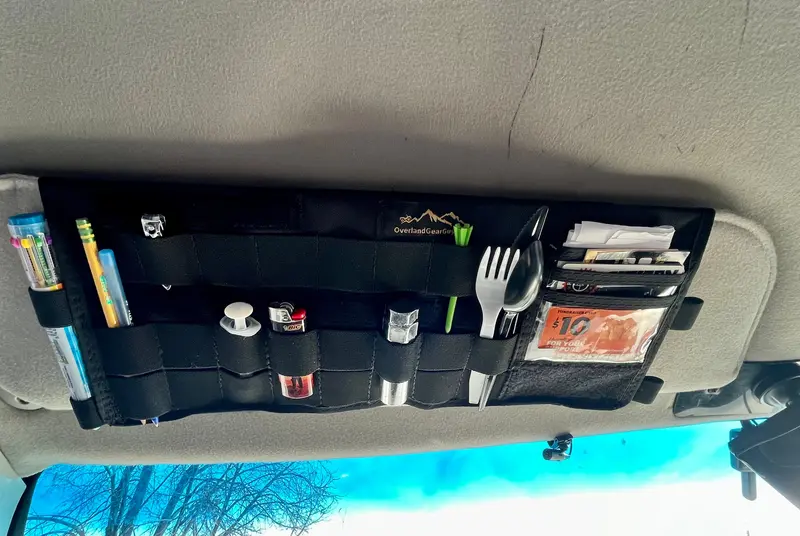 Ford Econoline Van Sun Visor Organizer – Compact Storage Sleeve 1