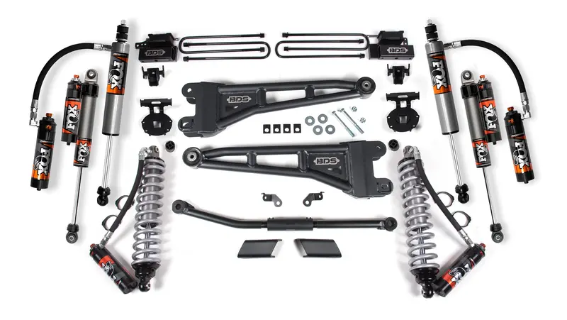 Ford F-450 Super Duty 2.5 In Lift Kit – Fox 2.5 Performance Elite Coil-Over Conversion W/ Radius Arm (2023–2025, 4Wd) 1