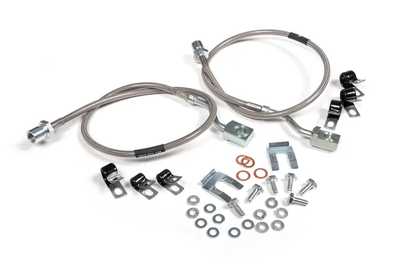 Front Stainless Steel Brake Line Set For Chevy/Gmc 2500Hd/3500Hd (2011–2025) – Supports Up To 6 In Lift Height 1
