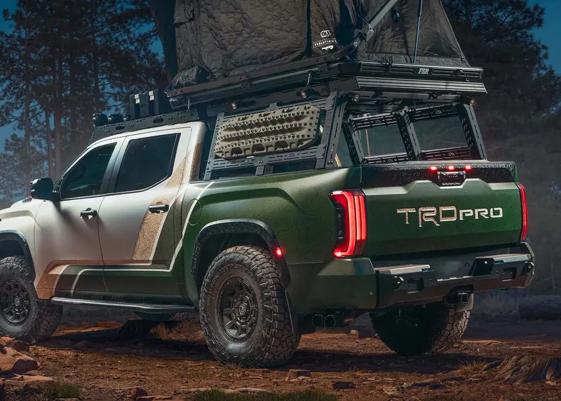 Full-Height Aluminum Bed Rack For Toyota Tundra 1