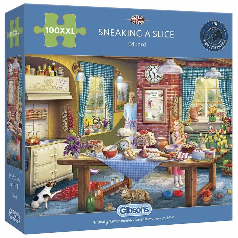 Gibsons Sneaking A Slice Extra-Large 100-Piece Puzzle (Xxl) 1