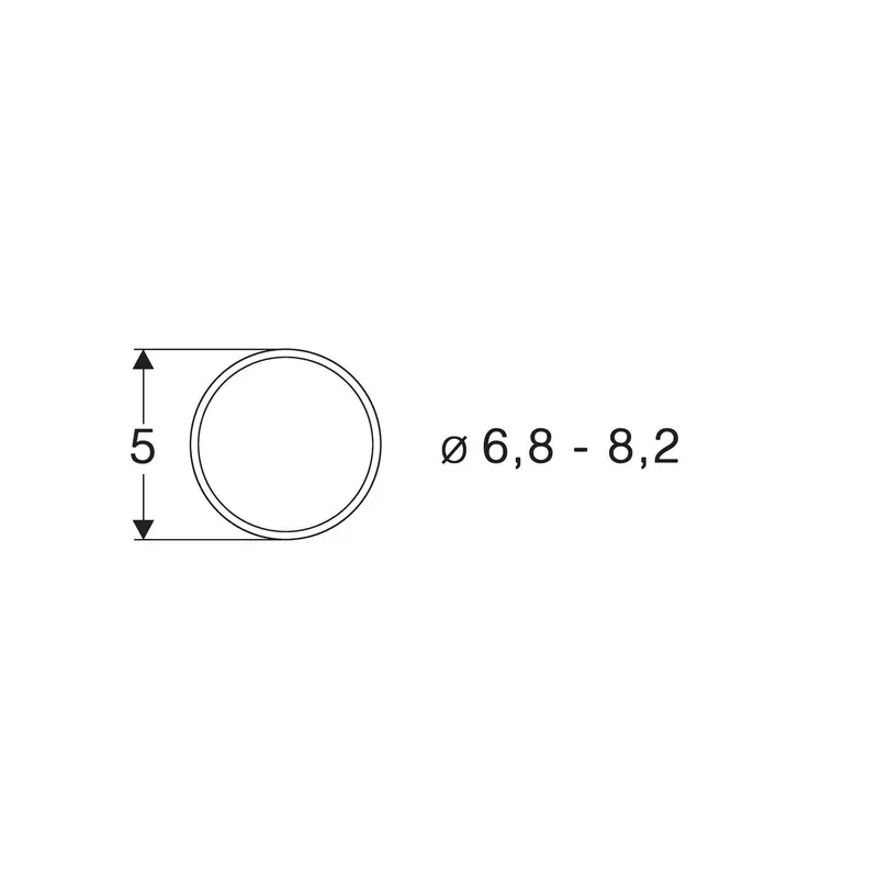 Haftrings Assortment – 6.8 Mm To 8.2 Mm Inner Diameter, Pack Of 10 1