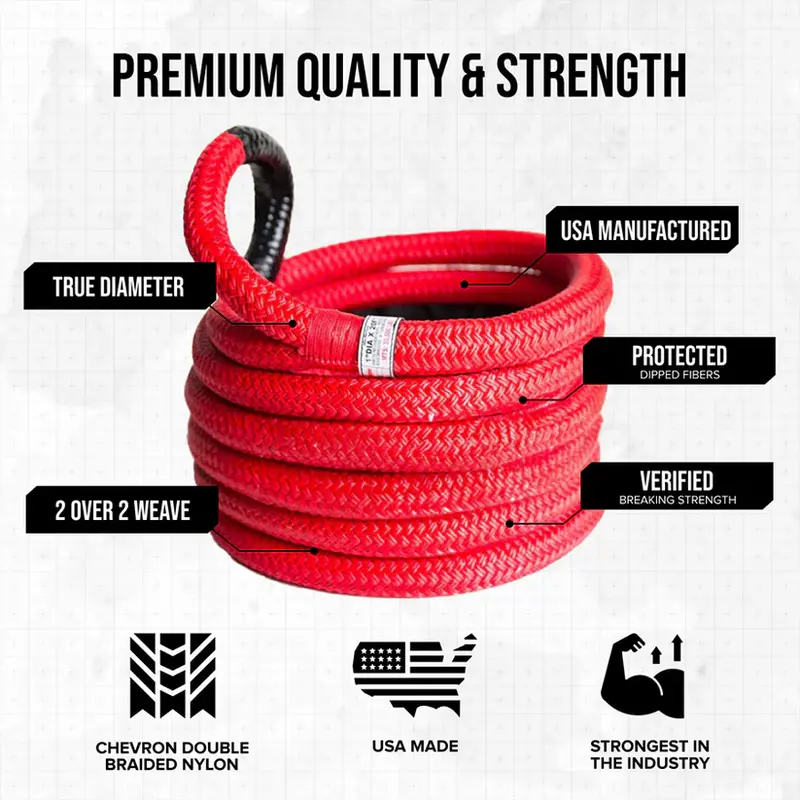 High-Strength Kinetic Recovery Rope – Off-Road Towing 1