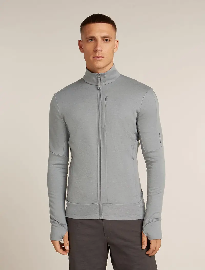 Icebreaker Quantum Long Sleeve Zip-Up Sweater – Merino Wool Blend (260 G/M²) 1