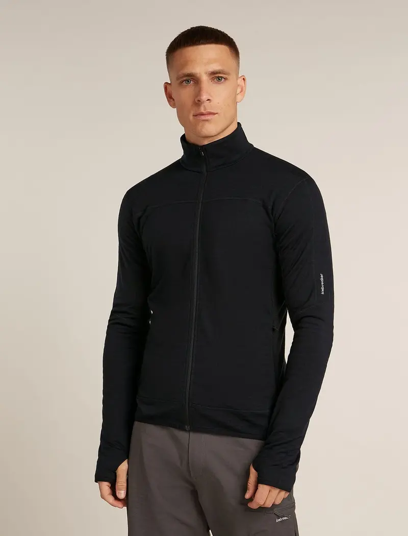 Icebreaker Realfleece Descender Jacket – Long Sleeve Zip-Up (300 G/M²) 1