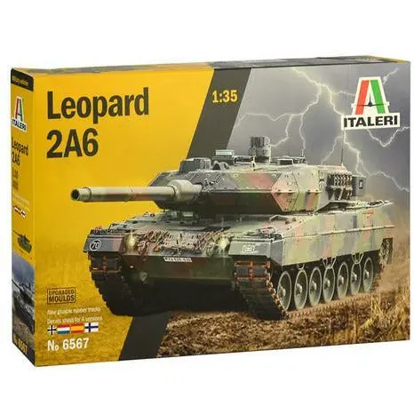 Italeri Leopard 2A6 Military Tank Model – 1:35 Scale 1