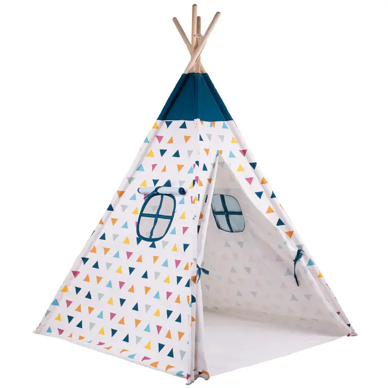 Kids Teepee Play Tent – Portable Fabric Fort 1