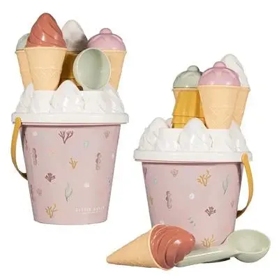 Little Dutch Ice Cream Scoop Set – Wooden Play Food Empties, Fsc-Certified 1
