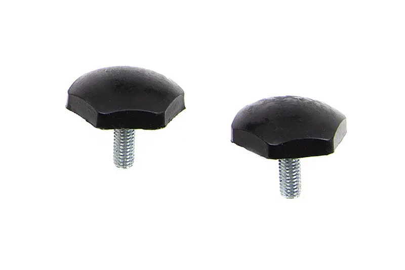 Low-Profile Bump Stops – Pair, Black Rubber, Universal Off-Road Fit 1