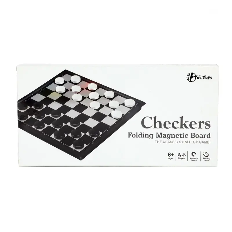 Magnetic Travel Checkers Set – Compact & Portable Board Game 1