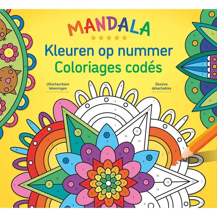 Mandala Coloring By Number For Kids 1