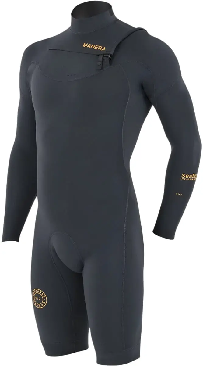 Manera Seafarer 3/2Mm Hybrid Shorty – Anthracite Front-Zip Style 1