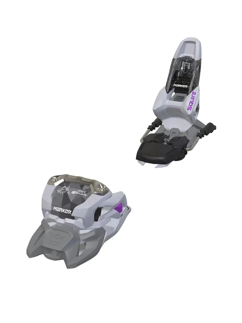 Marker Squire 11 Alpine Bindings – Gray And Purple 1
