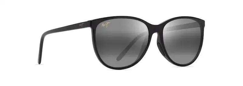 Maui Jim Ocean Sunglasses – Shiny Black Frame With Neutral Grey Lens 1