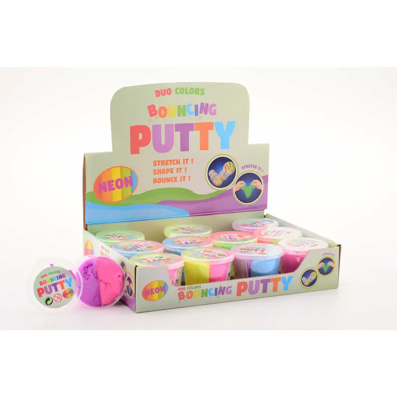 Neon Glow Bouncing Putty – Stretchy, Reusable Stress Relief Toy 1
