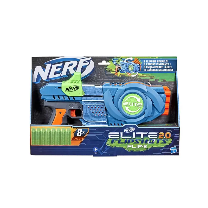 Nerf Elite 2.0 Flipshot Blaster – 8-Dart Flip-Firing Design 1