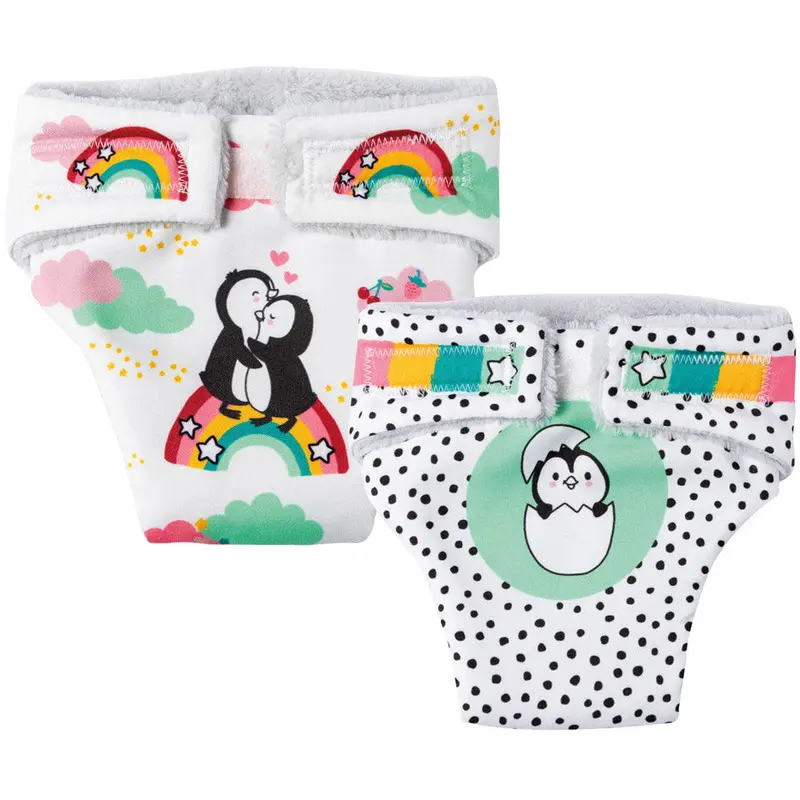 Penguin-Themed Cloth Diaper – Soft Fabric Wrap For 35–45 Cm Dolls 1