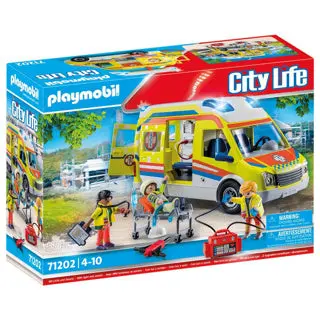 Playmobil City 71202 Light-And-Sound Ambulance 1
