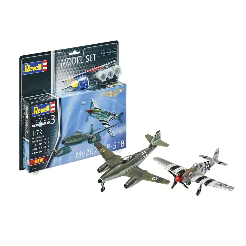 Revell Combat Set Me262/P-51B 1