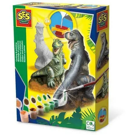 Ses Creative Plaster Casting Kit – T-Rex Dinosaur Mold Set 1