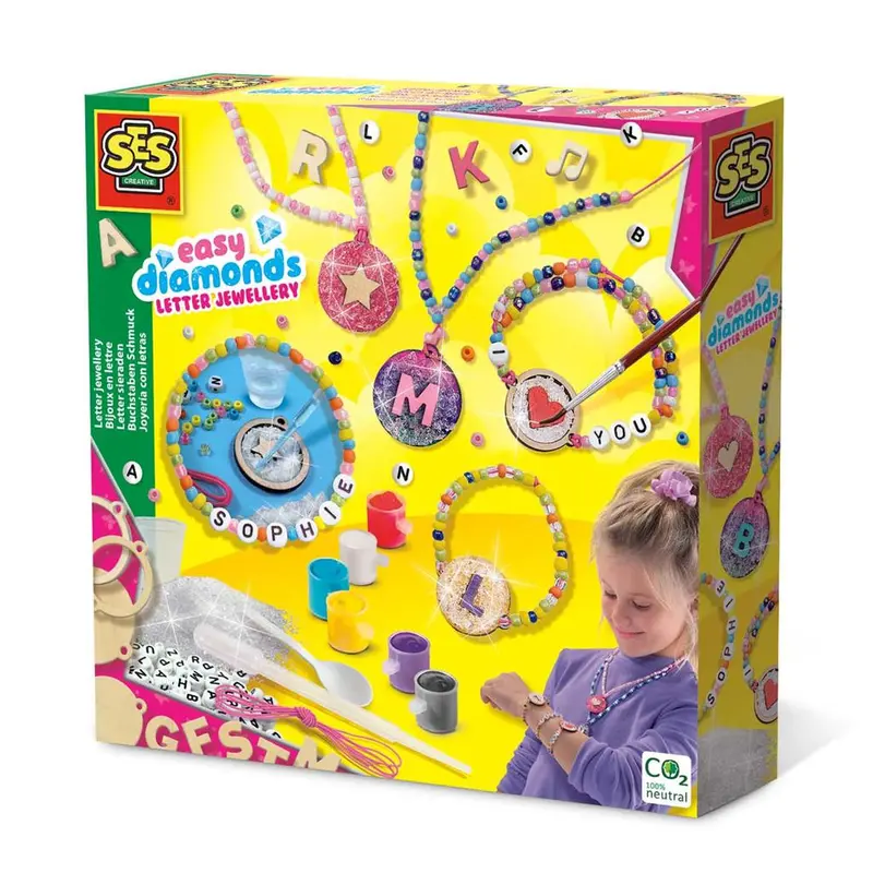 Ses Easy Diamonds Alphabet Jewelry Craft Kit 1