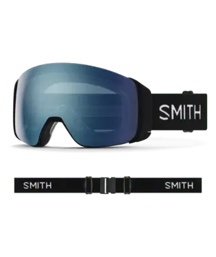 Smith 4D Mag Goggles – Black Frame With Everyday Blue Mirror & Storm Blue Sensor Mirror Lenses 1