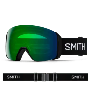 Smith 4D Mag Xl Goggles – Black Frame With Sun Green Mirror & Storm Blue Sensor Mirror Lenses 1