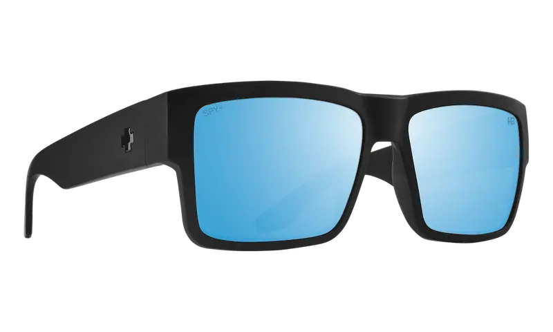 Spy Cyrus Sunglasses – Matte Black Frame With Happy Boost Bronze Polarized Ice Blue Lenses 1