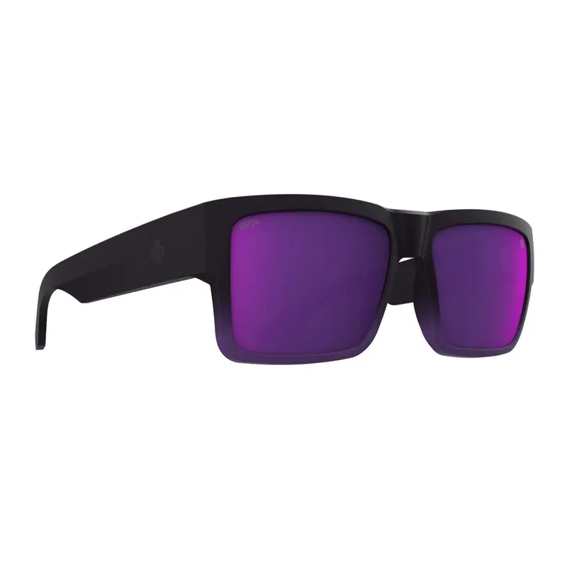 Spy Cyrus Sunglasses – Soft Matte Purple Fade Frame With Happy Gray Green & Dark Purple Mirror Lens 1