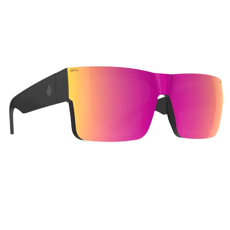 Spy Cyrus Switch Sunglasses – Matte Black Frame With Happy Gray Green & Pink Mirror Lenses 1