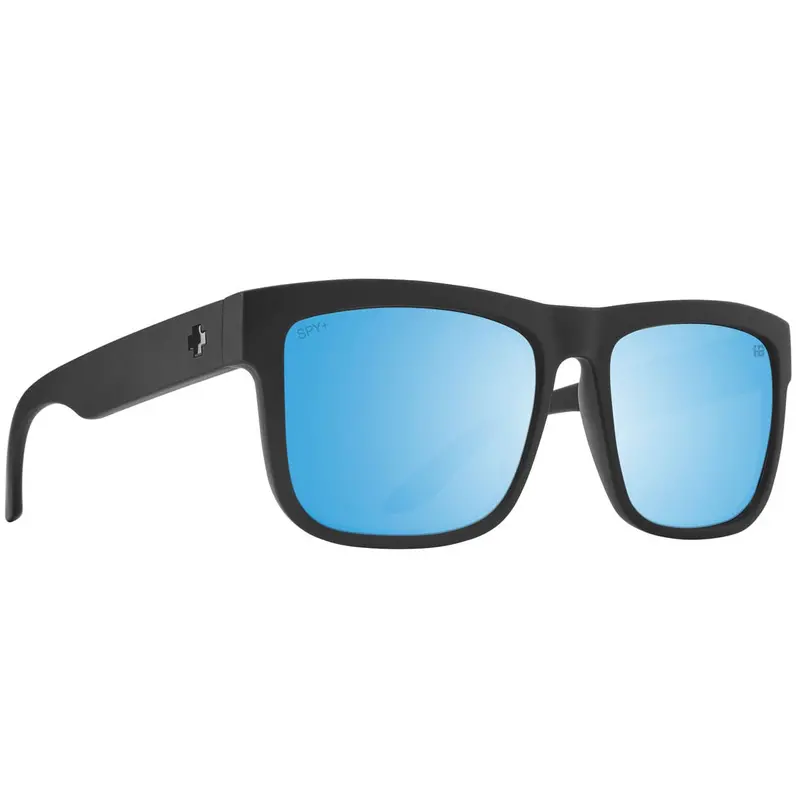 Spy Discord Sunglasses – Matte Black Frame With Happy Boost Bronze Polarized Ice Blue Lenses 1