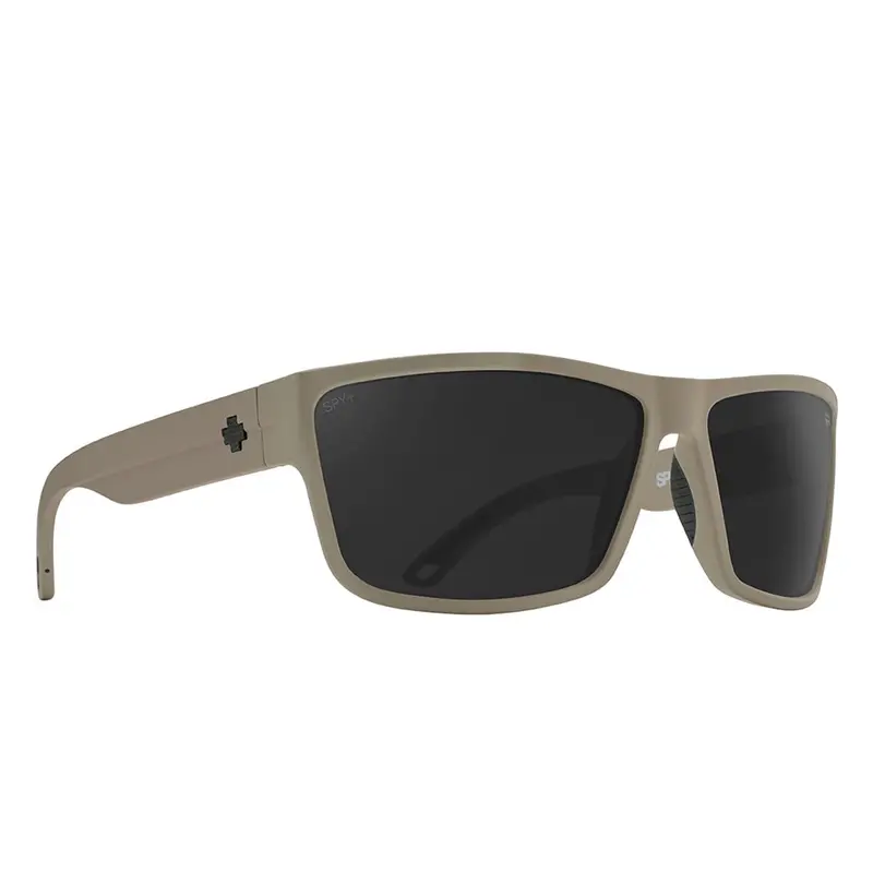 Spy Rocky Sunglasses – Matte Sand Frame With Happy Gray Lenses 1