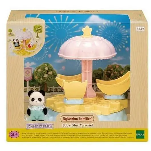 Sylvanian Families Spinning Carousel Baby Set – Interactive Miniature Toy (Ref. 5539) 1