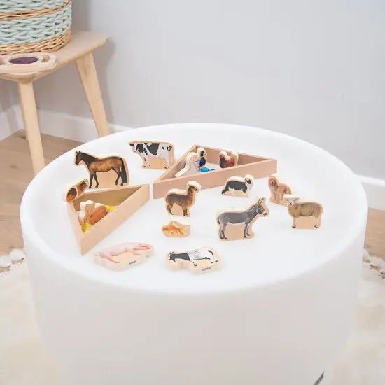 Tickit Wooden Domestic Animal Blocks – Fsc-Certified Set Of 15 1