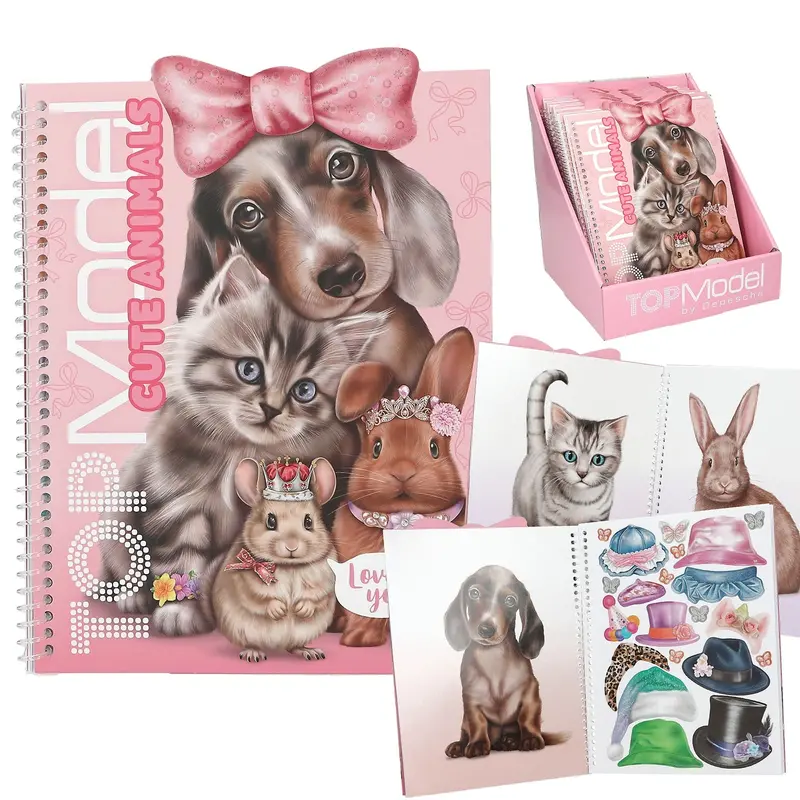 Topmodel Cute Animals Dress-Up Book – Illustrated Animal Fashion 1