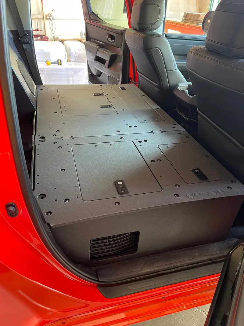 Toyota Tundra (2022–Present, 3Rd Gen Crewmax) Second Row Seat Delete Plate System 1